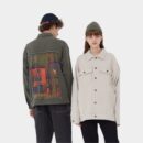 Unisex Regular Fit Jeansjacke mit langen Ärmeln