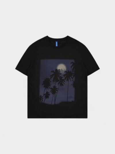 RFSD Men's Wear | Spring/Summer 2023 New Tide Brand Loose Edition 230g Cotton Short Sleeve Night White Ink Printed Men