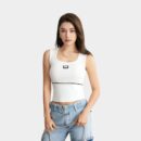 New 2024 Spring and Summer Women's Bottoming Camisole Women's Inner Slim-fit Beautiful Back Outer Wear Square Collar Sleeveless Top