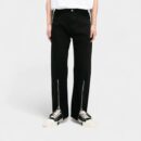 nirben Denim | High Street Dark Loose Straight Jeans Korean Fashion Brand Zipper Design Casual Pants