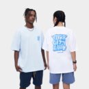 Unisex T-Shirt mit Textdruck und kurzen Ärmeln