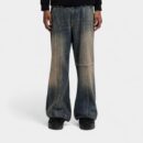 OREETA, European and American Cross-border Washed Stitching American Jeans Retro Fashion Brand Wide Leg High Street Jeans for Men and Women