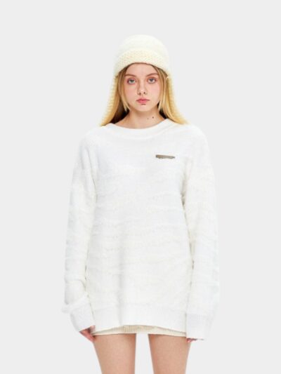 Women's Oversized Long sleeves Knitted Jumper