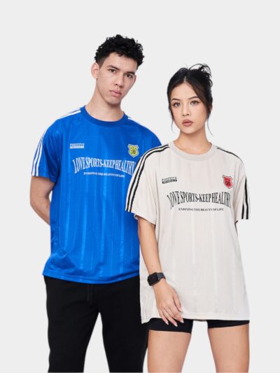 Unisex Text print Short sleeves T-Shirt