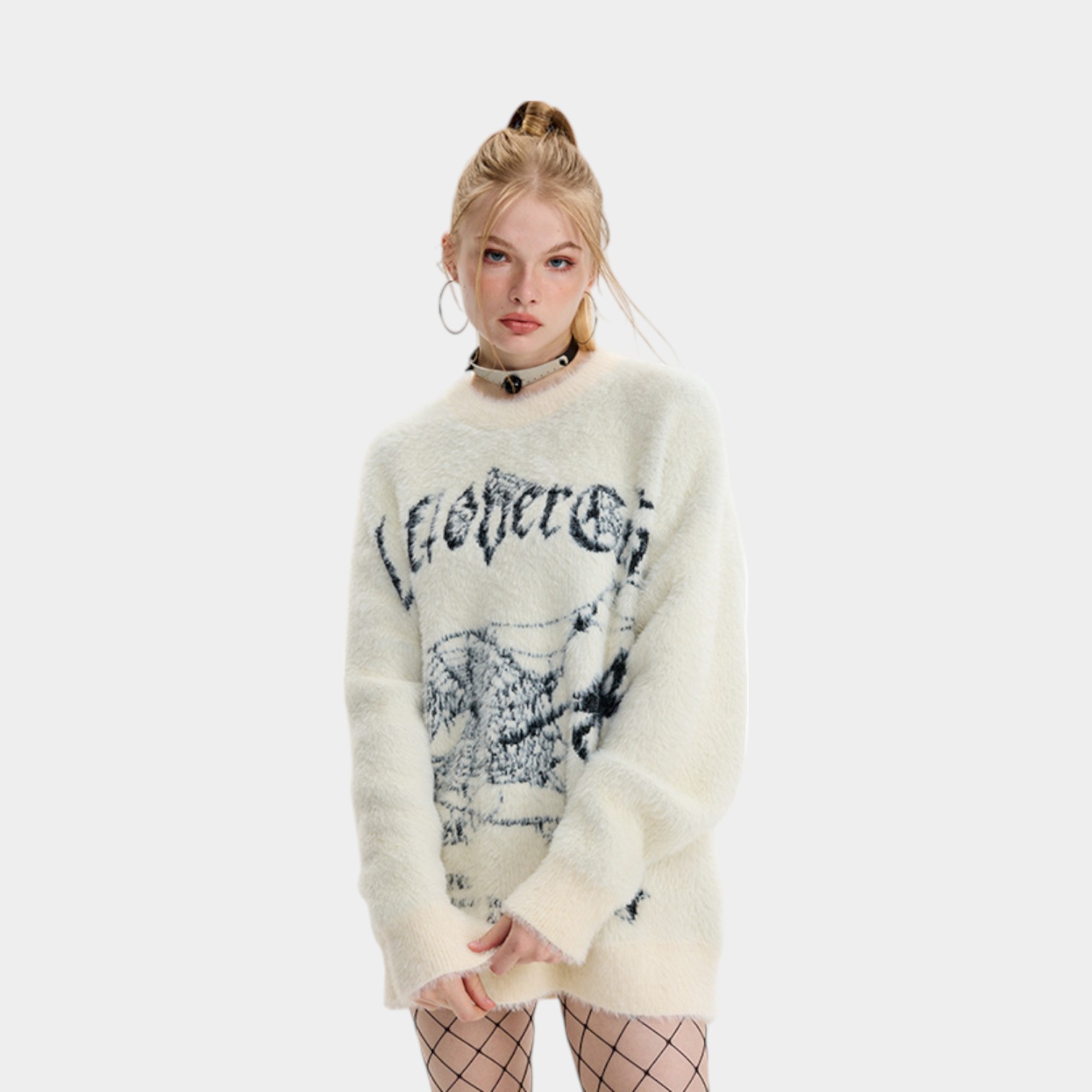 HeyHenry trendy brand 2023 autumn and winter New Street dark soft glutinous loose sweater men's couple plush sweater