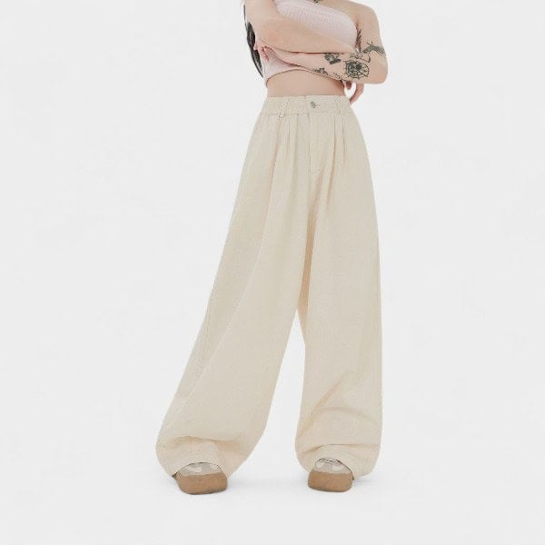 OREETA Japanese Style Wide Leg Pants Hanging Women's Loose Sports Street Dance Pants Black Fashion Brand Wide Leg Casual Pants Men