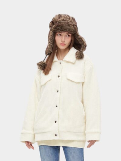 Women's Striped pattern Long sleeves Coat