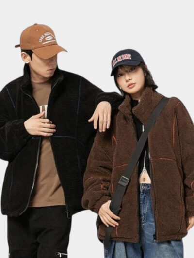 Unisex Oversized Long sleeves Fleece Jacket