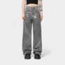 OREETA Men's Straight Leg Jeans Glitter Washed Retro Design Casual Cotton Blend Comfortable Fit Jeans for Youth And Adults