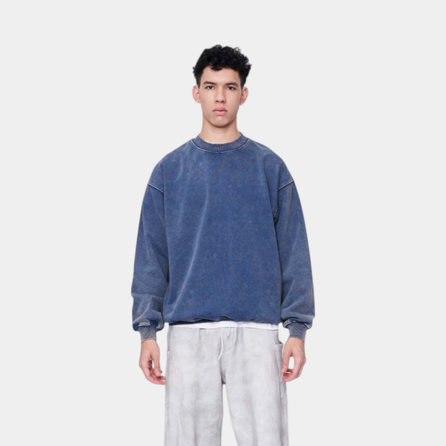 Unisex Oversized Langarm-Sweatshirt – Bild 2