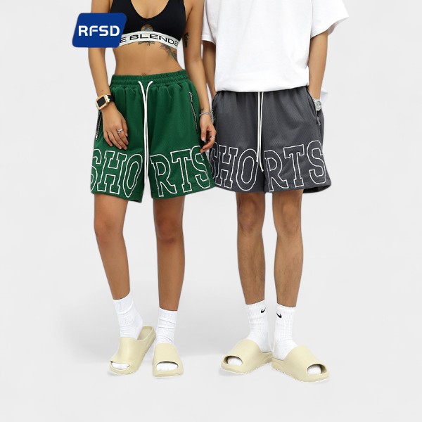 RFSD men's clothing | 2023 Summer new American fashion brand hip hop drawstring basketball sports pants casual shorts men