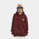 Damen Hoodie mit künstlerischem Druck und langen Ärmeln