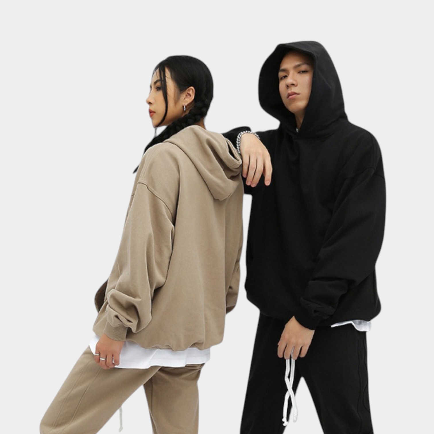 Unisex Oversized Hoodie mit langen Ärmeln – Bild 5