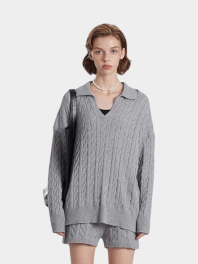 Women's Oversized Long sleeves Knitted Jumper