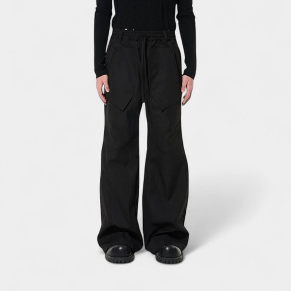 OREETA Celebrity Style American Style Cargo Pants 3D Clipped Waist Adjustable Twill Cargo Pants Casual Trousers For Men