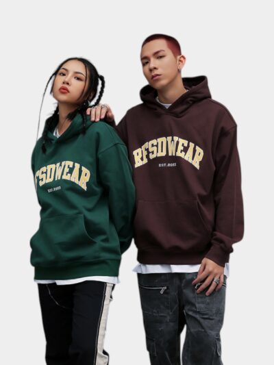 Unisex Text print Long sleeves Hoodie