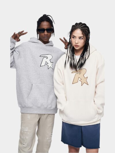 Unisex Text print Long sleeves Hoodie