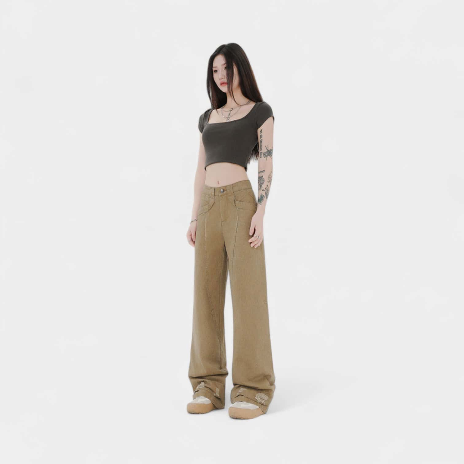 Damen Cargo Hose mit Relaxed Fit/Lockere Passform – Bild 5