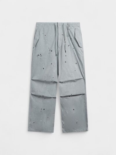 INF Men's Wear | Washing Water Splashing Ink Parachute Pants 2024 Fashion Brand New Street Loose Casual Wide Leg Pants Men