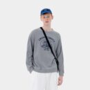 Herren Sweatshirt mit Textdruck und langen Ärmeln