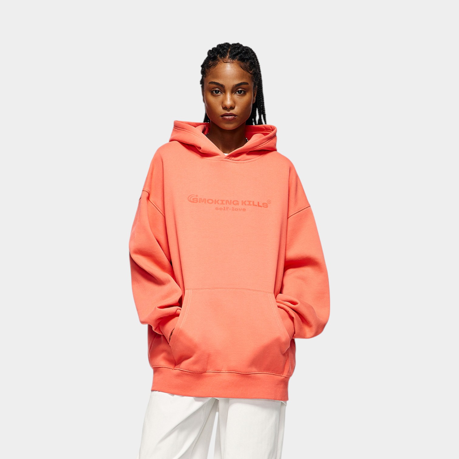 Herren Hoodie mit Textdruck und langen Ärmeln – Bild 5