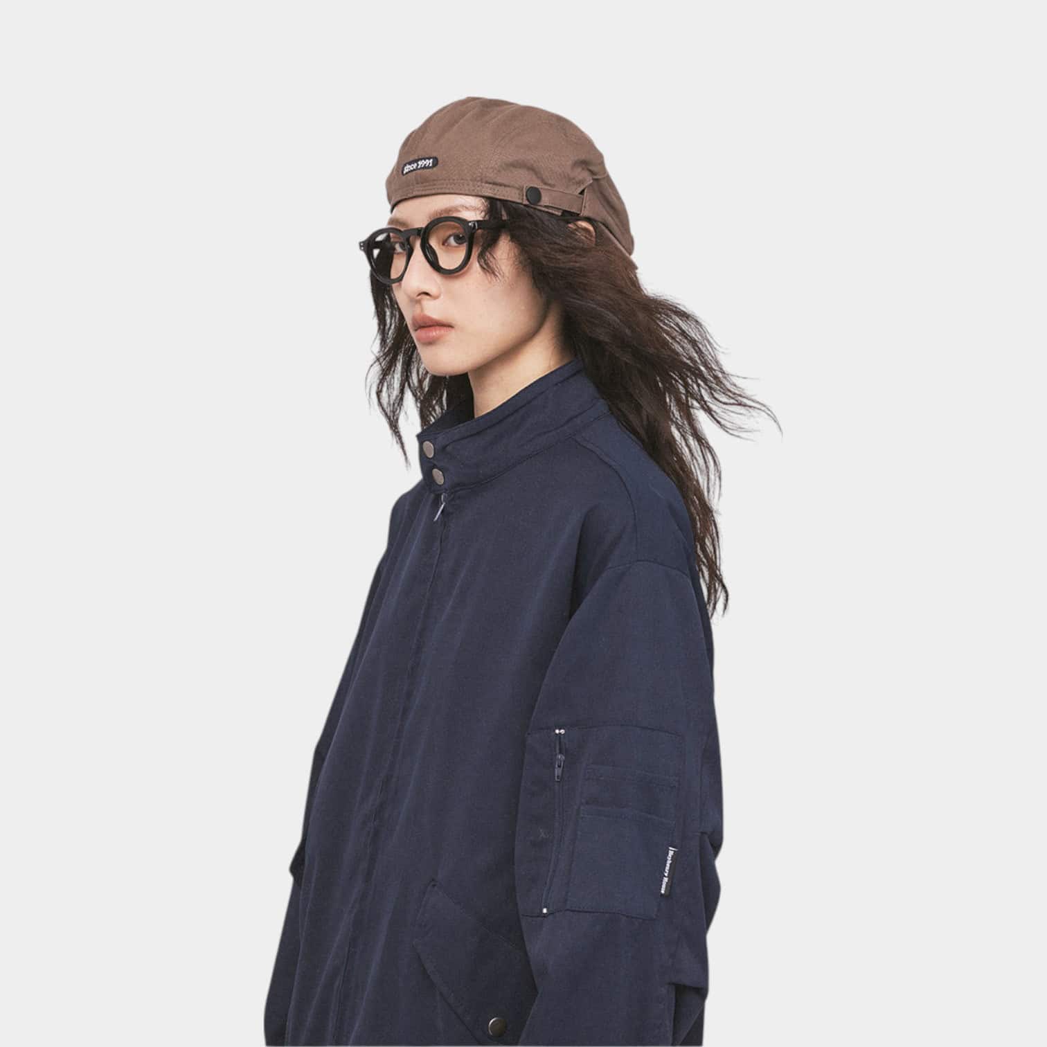 Damen Oversized Bomberjacke mit langen Ärmeln – Bild 5