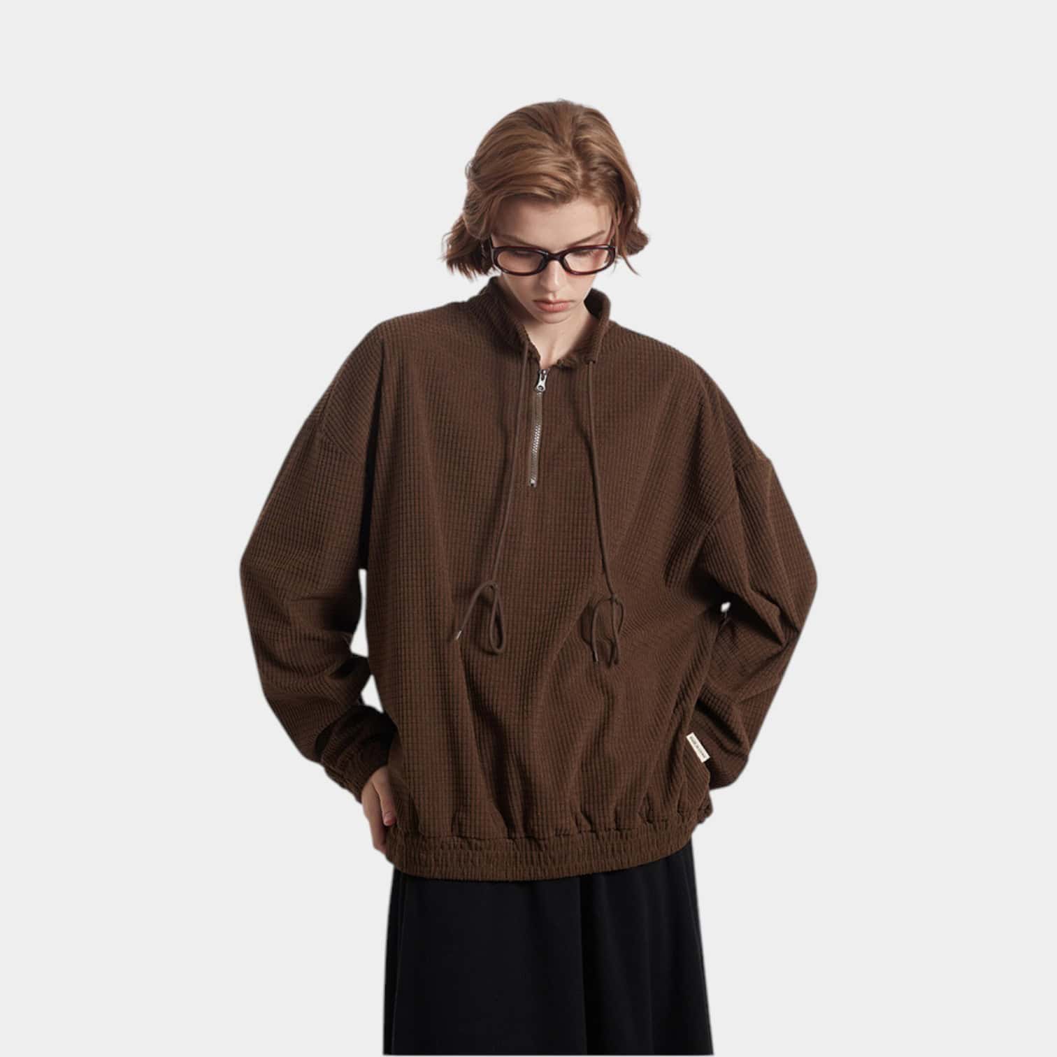 Damen Oversize Langarm Sweatshirt – Bild 5