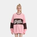 Damen Sweatshirt mit Textdruck und langen Ärmeln