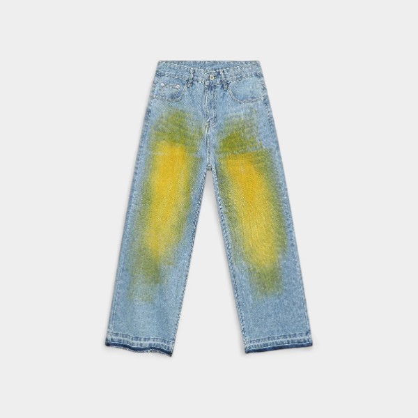 nirben Denim | New Korean style loose straight jeans men's personalized fashion casual retro wide-leg trousers