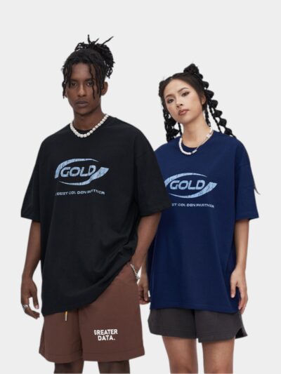 Unisex Text print Short sleeves T-Shirt