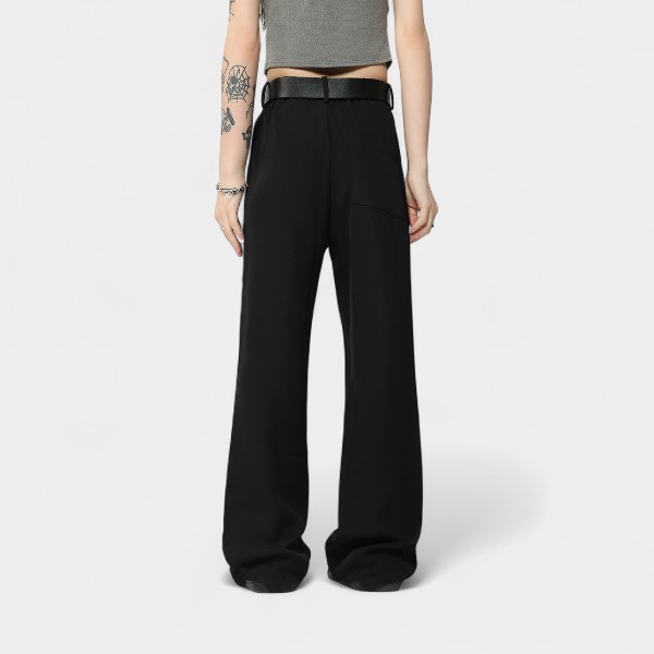 Oreeta Men's Casual Straight Leg Pants Simple High-End American Style Slimming Fit for Autumn Season Fashionable Youthwear