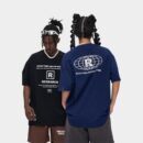 Unisex T-Shirt mit Textdruck und kurzen Ärmeln