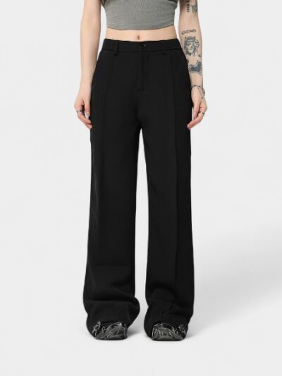 Oreeta Men's Casual Straight Leg Pants Simple High-End American Style Slimming Fit for Autumn Season Fashionable Youthwear