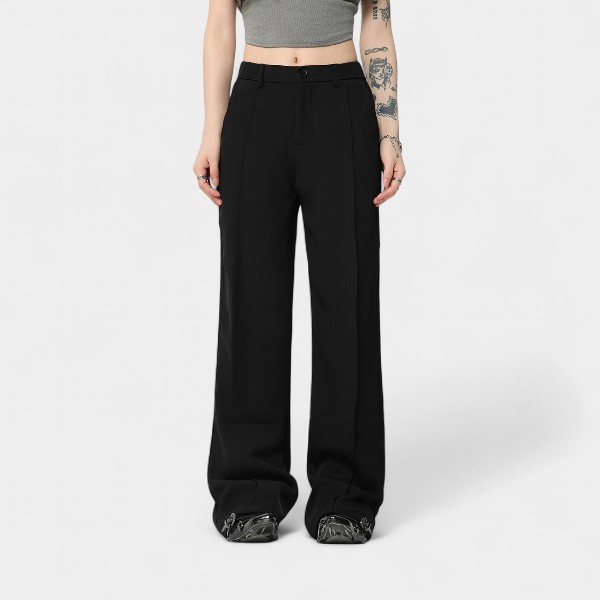 Oreeta Men's Casual Straight Leg Pants Simple High-End American Style Slimming Fit for Autumn Season Fashionable Youthwear