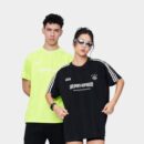 Unisex T-Shirt mit Textdruck und kurzen Ärmeln