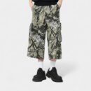 OREETA, cross-border custom American graffiti camouflage cropped pants summer tide brand cotton straight cropped shorts men
