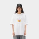 Japanese style Fresh Foam cartoon pattern printed short-sleeved T-shirt casual men's daily versatile round neck T-shirt