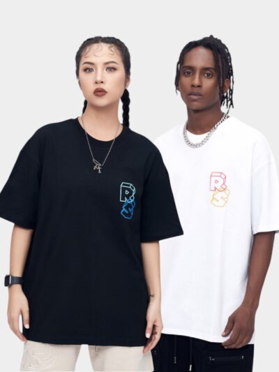 Unisex Text print Short sleeves T-Shirt