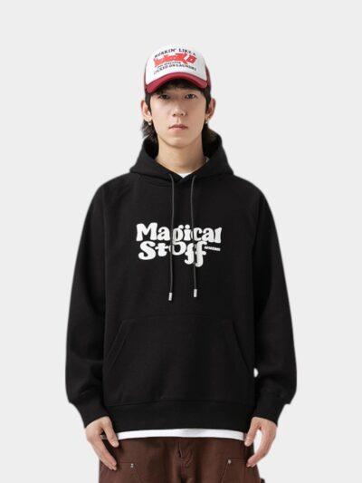 Men's Text print Long sleeves Hoodie