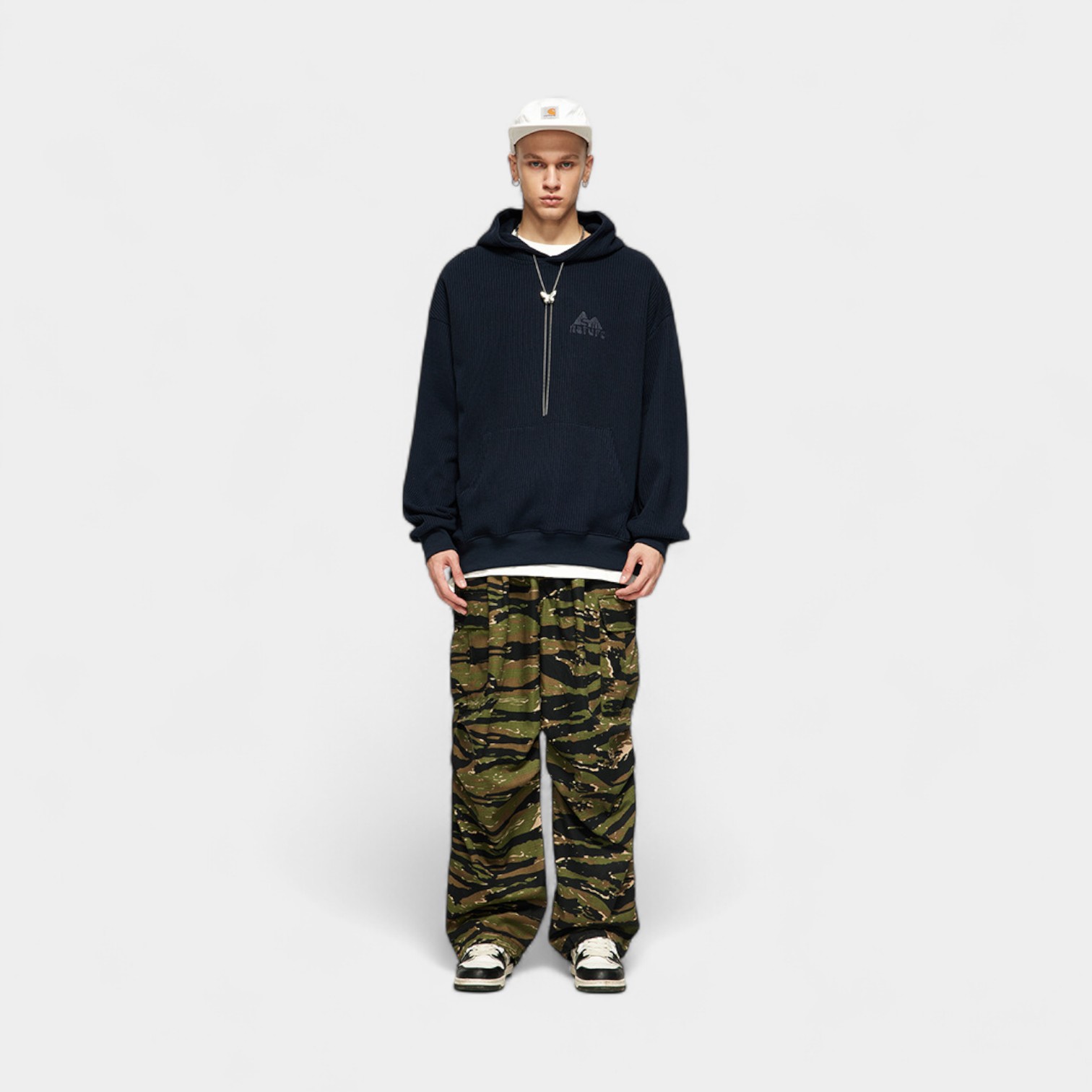 Herren Hoodie mit Textdruck und langen Ärmeln – Bild 3