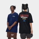 Unisex T-Shirt mit Textdruck und kurzen Ärmeln