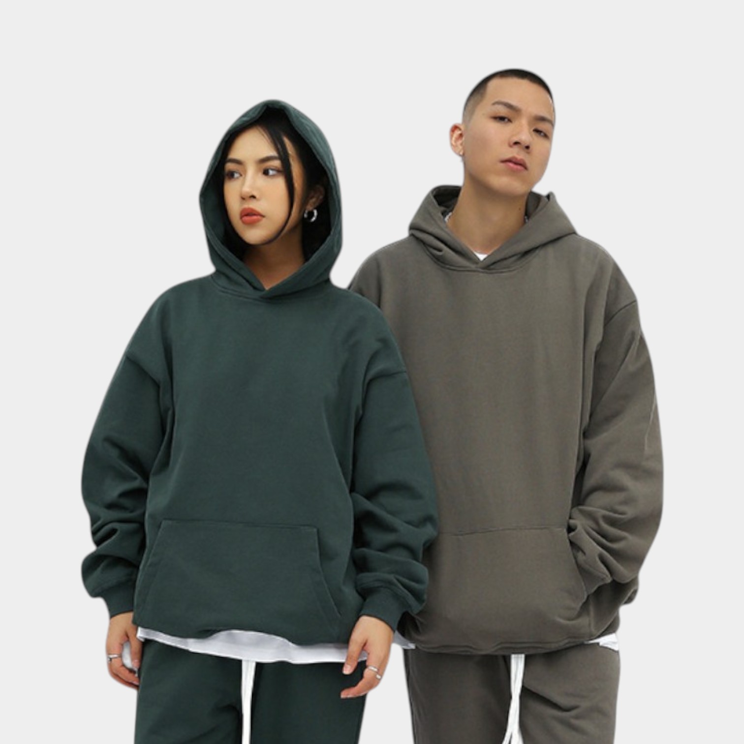 Unisex Oversized Hoodie mit langen Ärmeln