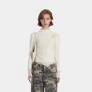 Damen Slim Fit Langarm T-Shirt