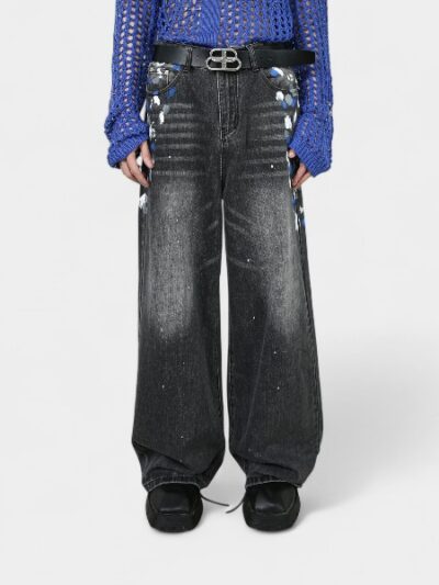 nirben Denim | National fashion design sense niche jeans men's ins American high street retro pants couple Fashion