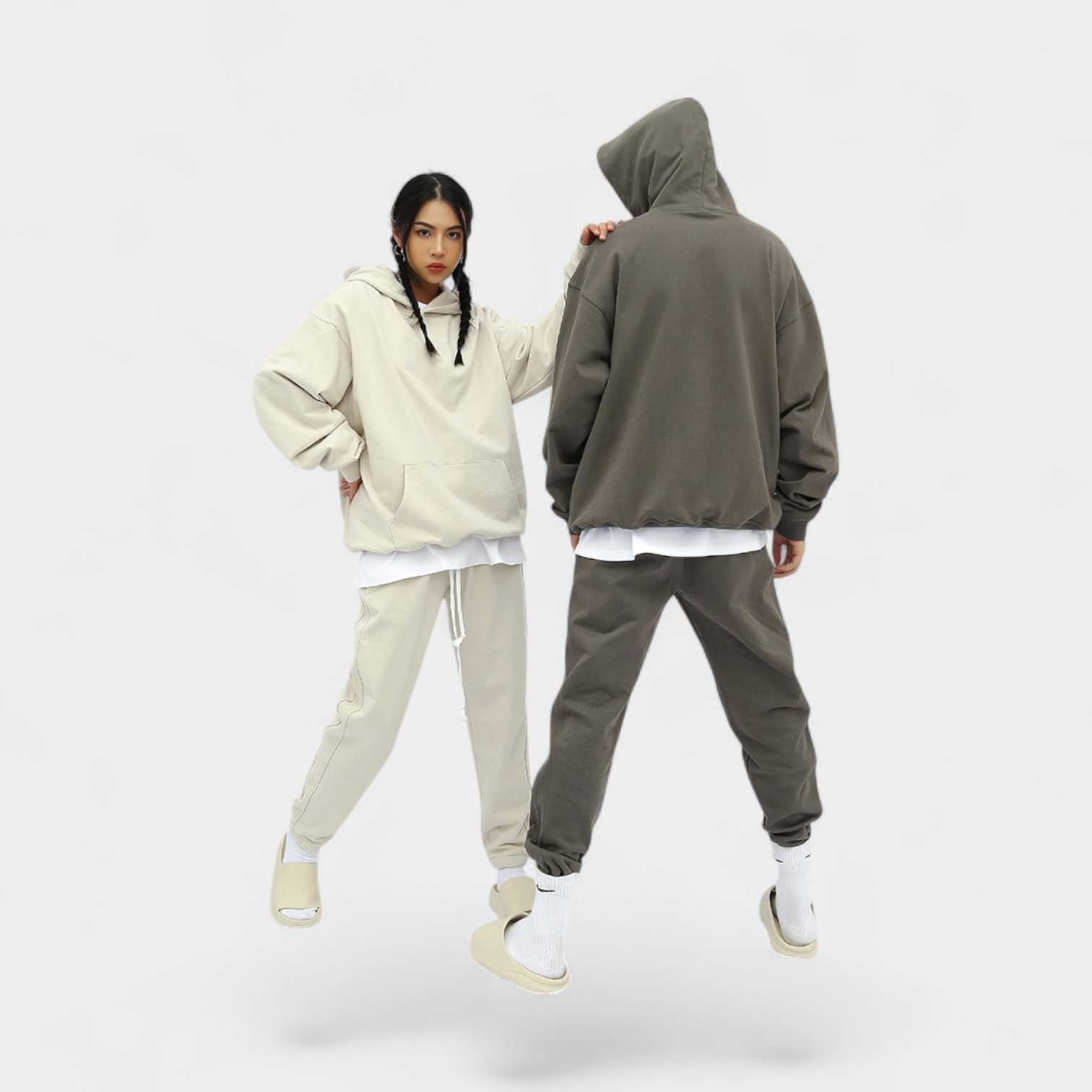 Unisex Oversized Hoodie mit langen Ärmeln – Bild 4