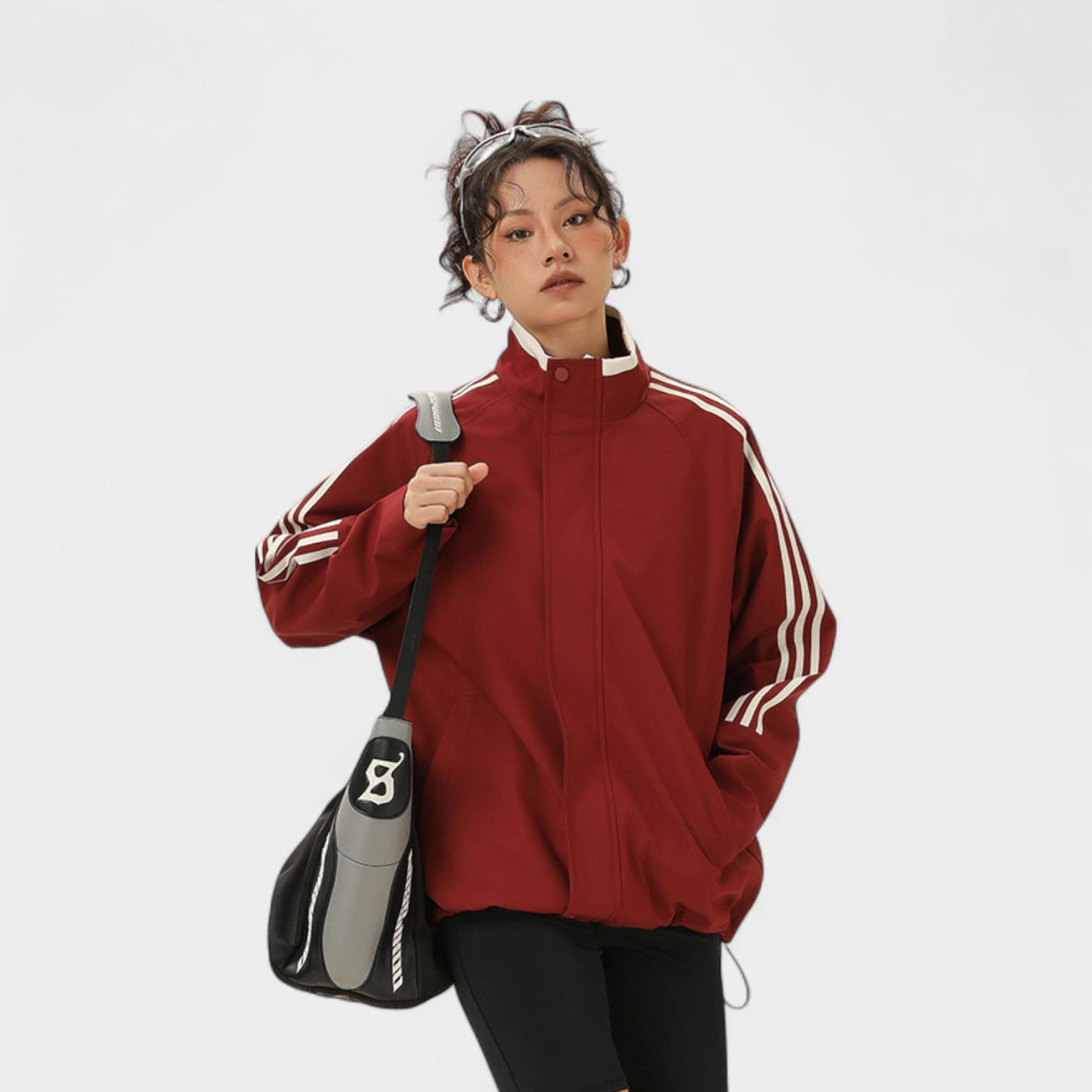 Jack Chuanyang American-style Charge Clothes Women's Hoodless Retro Sports Waterproof Collar Contrast Mountain Couple's Spring and Autumn Jacket