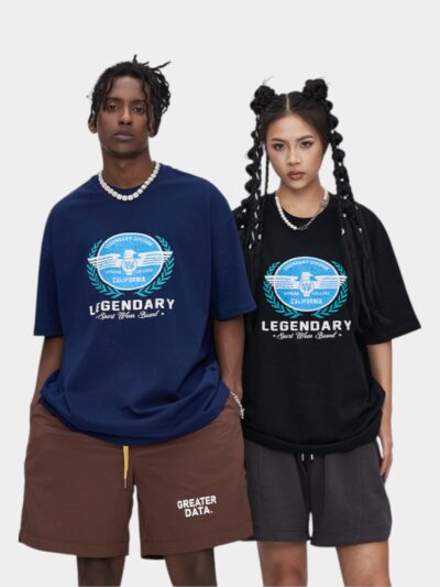 Unisex Text print Short sleeves T-Shirt