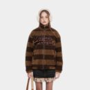 Damen Fleecejacke mit Textdruck und langen Ärmeln