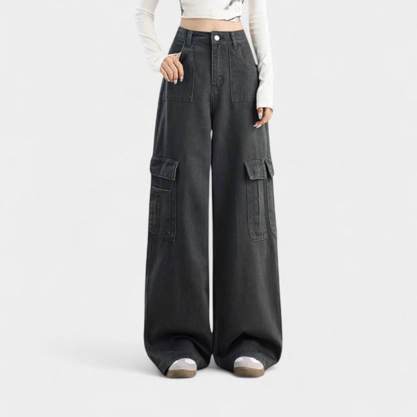 Damen Cargo Hose mit Relaxed Fit/Lockere Passform