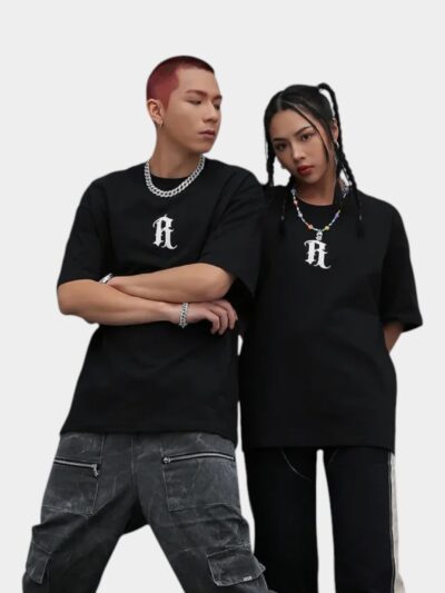 RFSD Men's Fashion Short Sleeve T-Shirt Plus Size Shoulder Drop For Women New Arrival Spring Summer 2023 Trendy